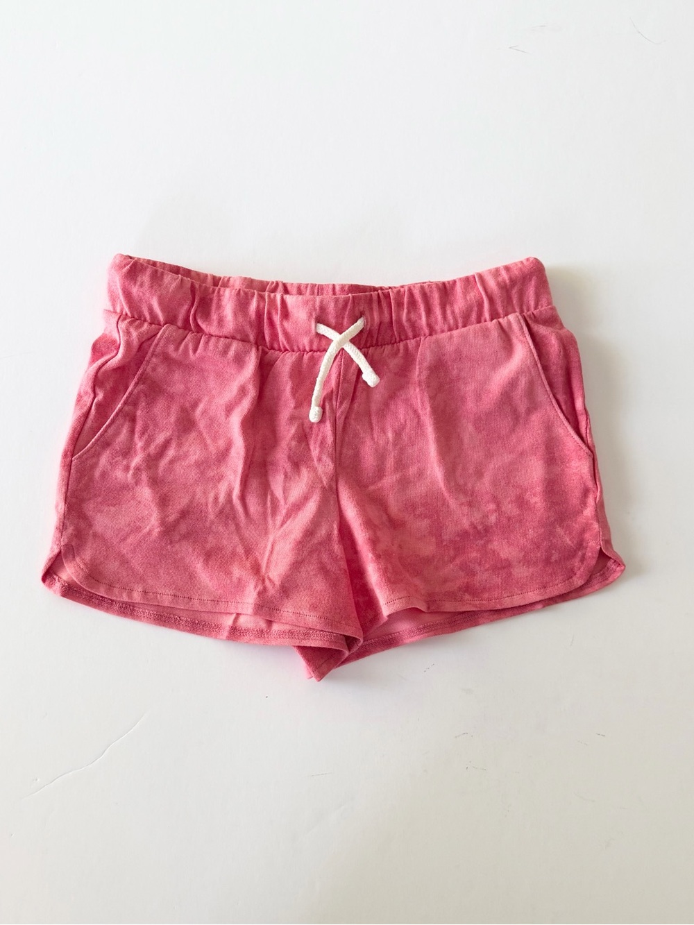 Pink Casual Drawstring Shorts